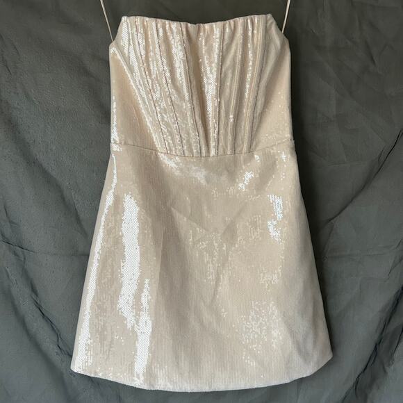 Altar'd State Pale Pink Jannika Sequin Mini Dress Size Small - Picture 1 of 8